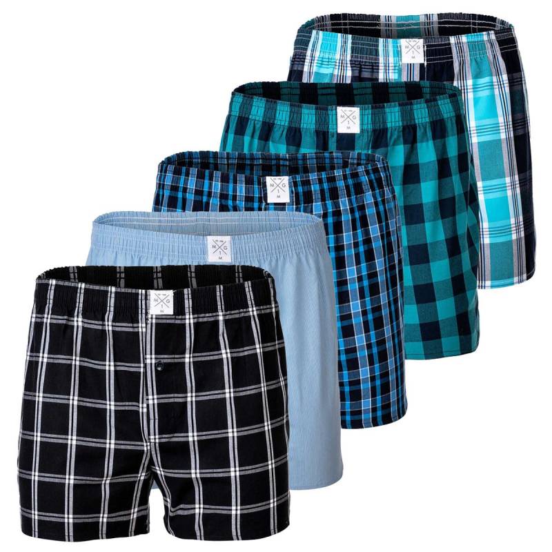 Web-boxershorts 5er Pack Locker Sitzend Herren Multicolor XXL von MG-1