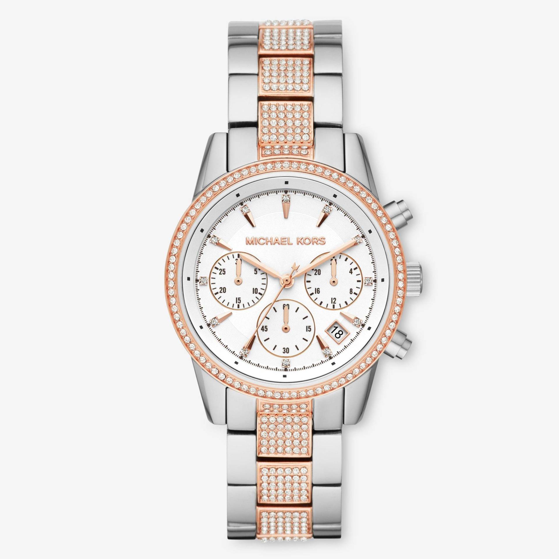 Chronograph Uhr Damen Zweifarbig 38mm von MICHAEL KORS