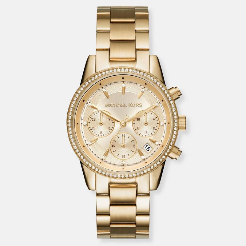 Chronograph Uhr Damen Goldfarben 37mm von MICHAEL KORS