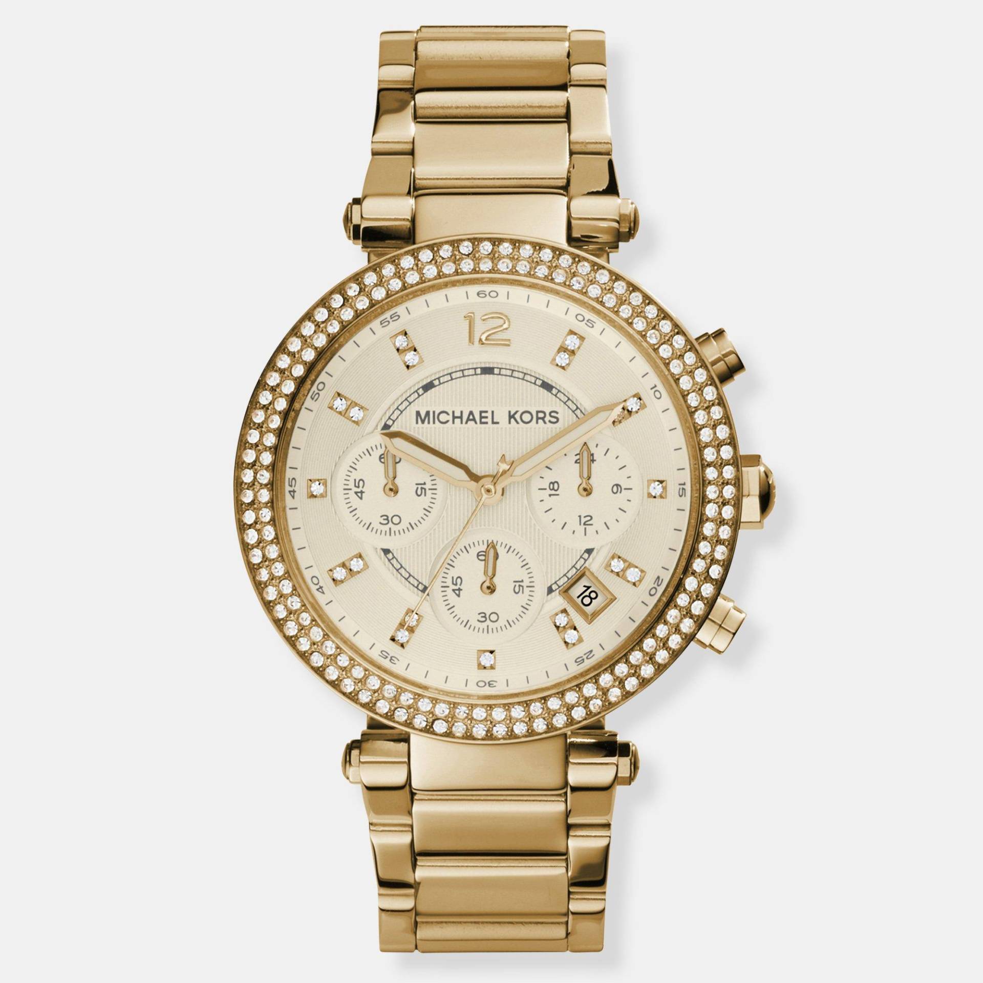 Chronograph Uhr Damen Goldfarben mm#48/39mm von MICHAEL KORS