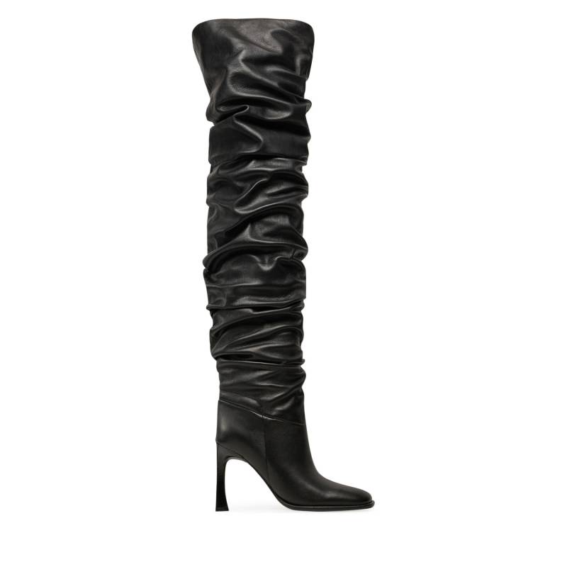 Overknees MICHAEL Michael Kors Kelsea Leather Slouchy Boot 40F4KLHB5L Schwarz von MICHAEL Michael Kors