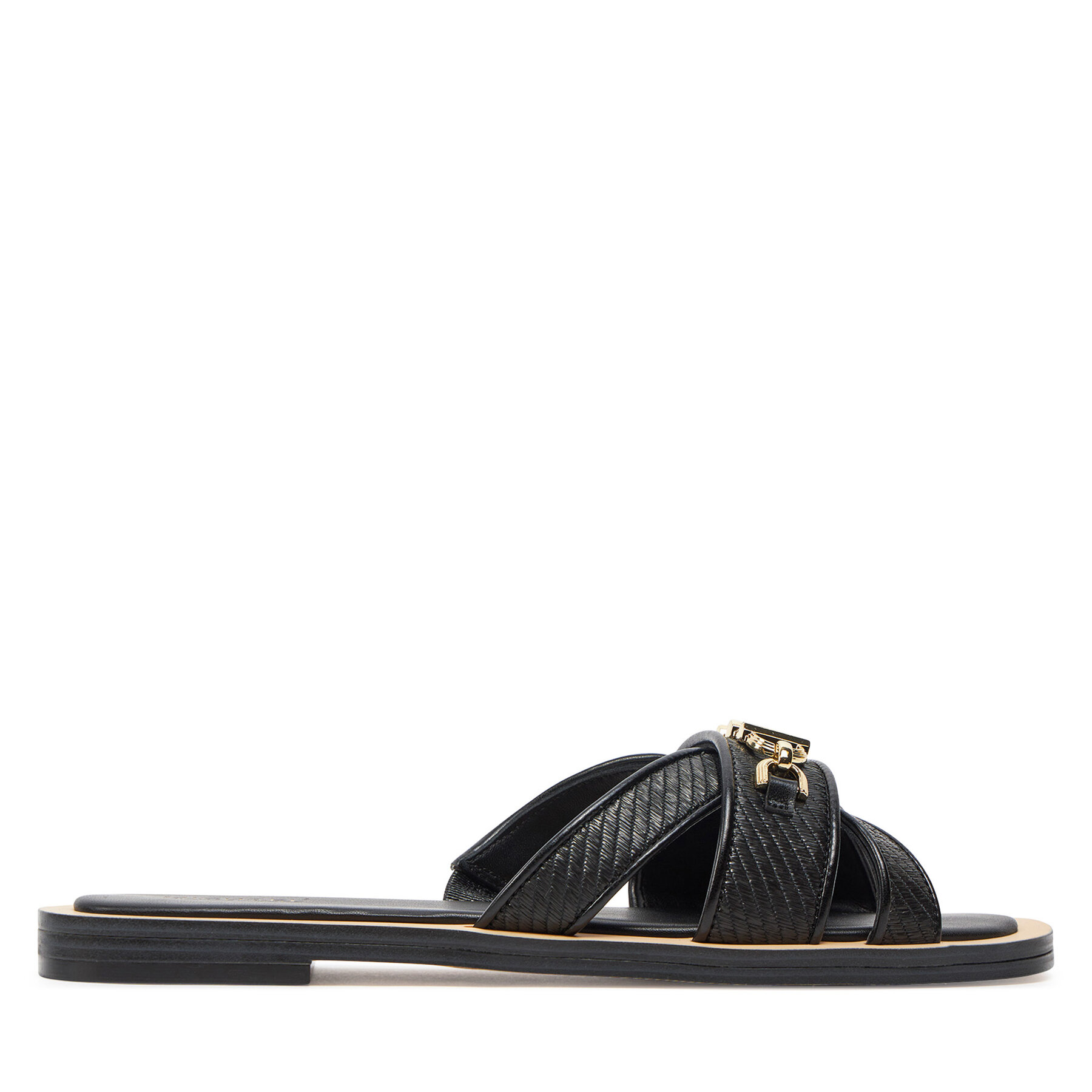 Pantoletten MICHAEL Michael Kors Tiffanie Flat Slide 40S4TFFS1D Schwarz von MICHAEL Michael Kors