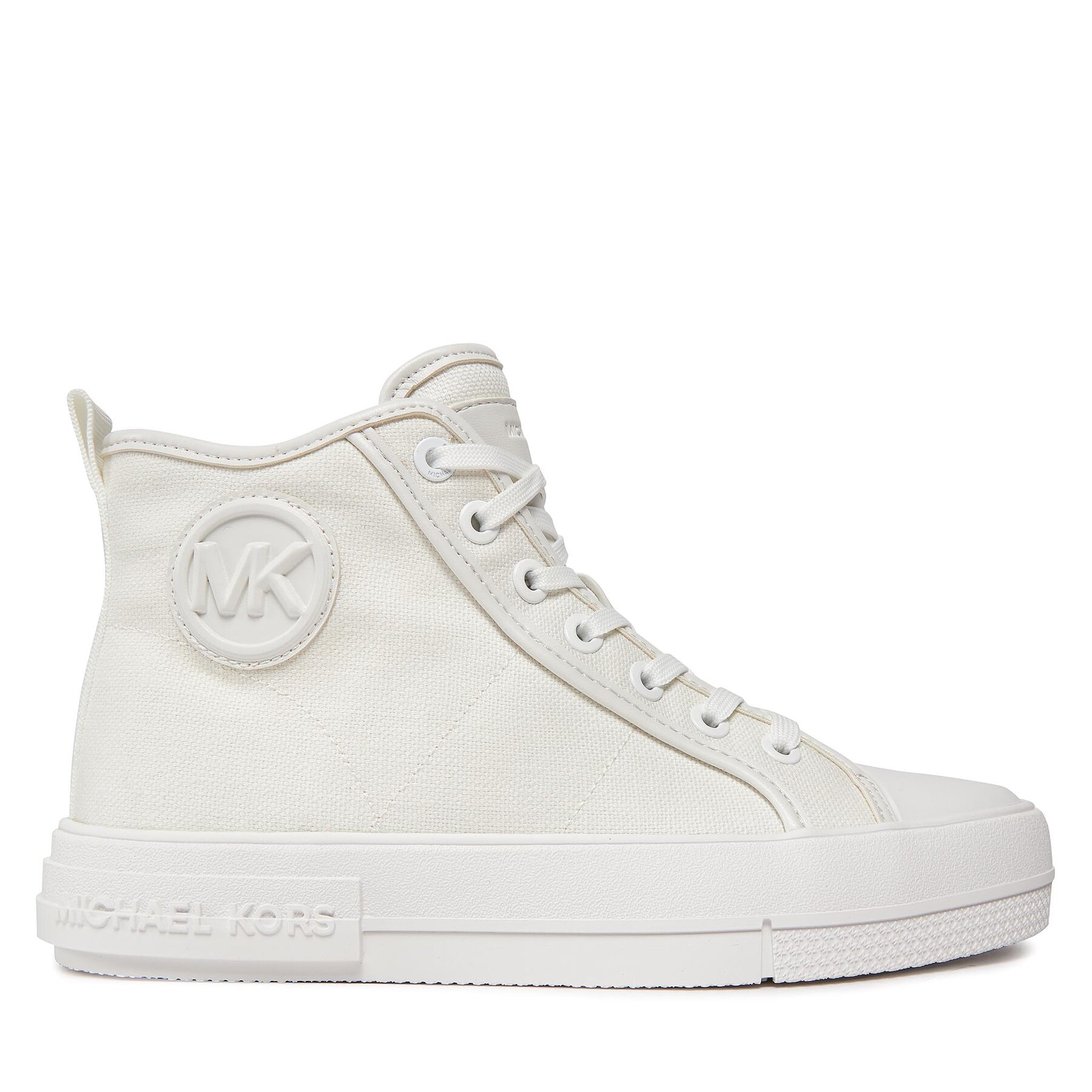 Sneakers aus Stoff MICHAEL Michael Kors Evy High Top 43R4EYFS4D Weiß von MICHAEL Michael Kors