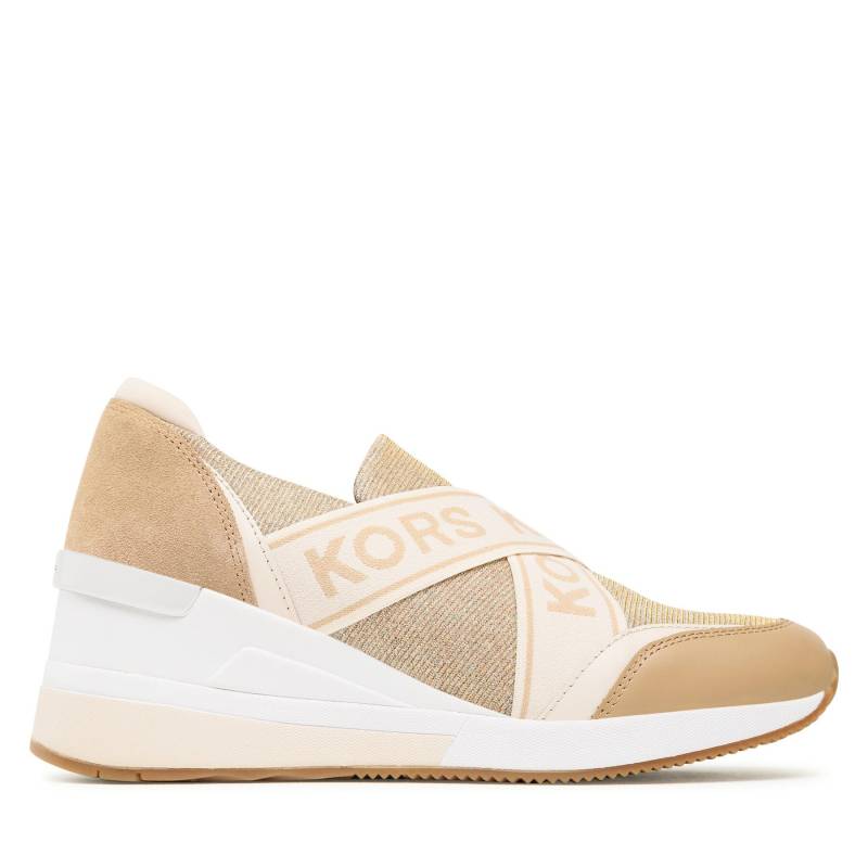 Sneakers MICHAEL Michael Kors Geena Slip On Trainer 43F3GNFP2D Braun von MICHAEL Michael Kors