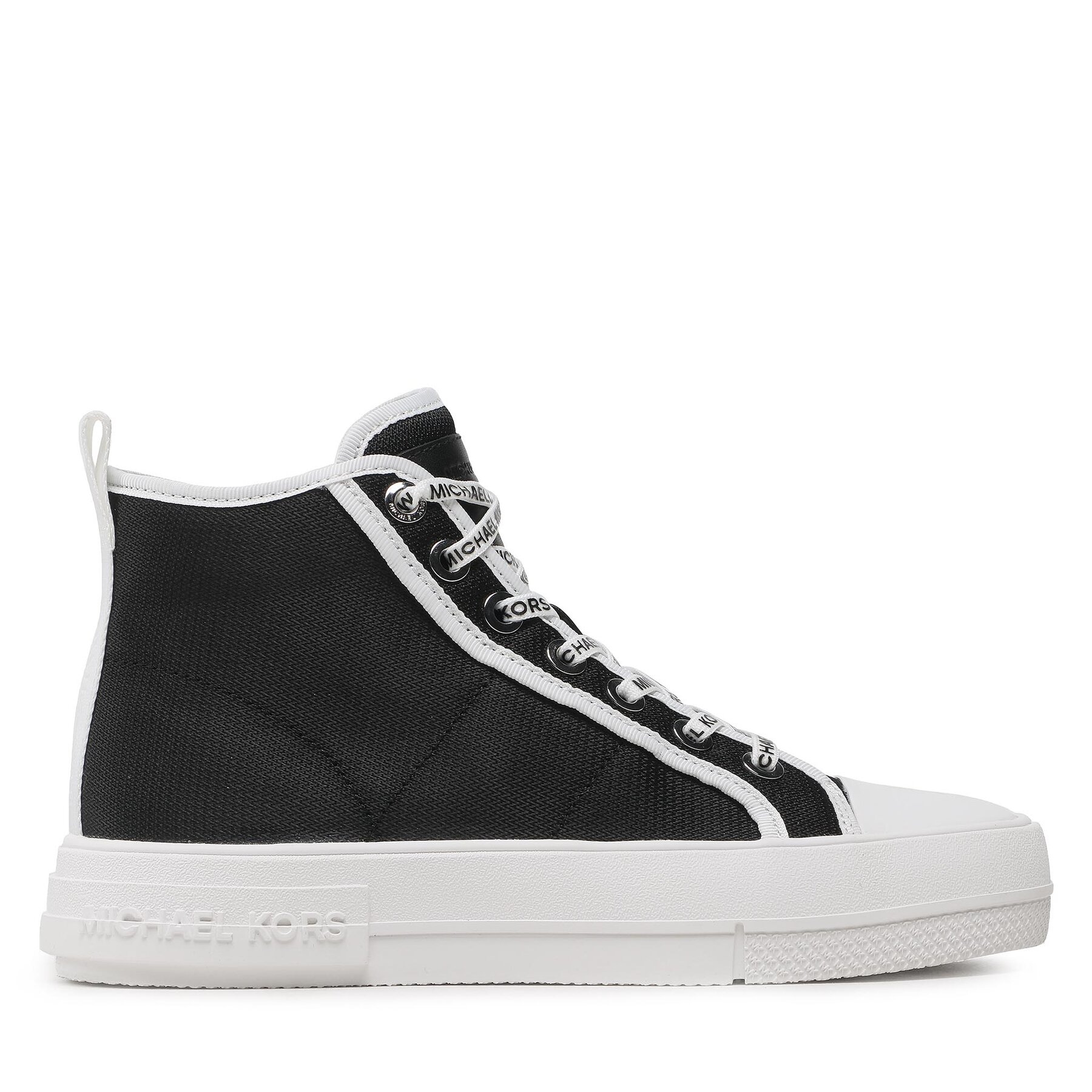 Sneakers aus Stoff MICHAEL Michael Kors Evy High Top 43S3EYFE6D Schwarz von MICHAEL Michael Kors