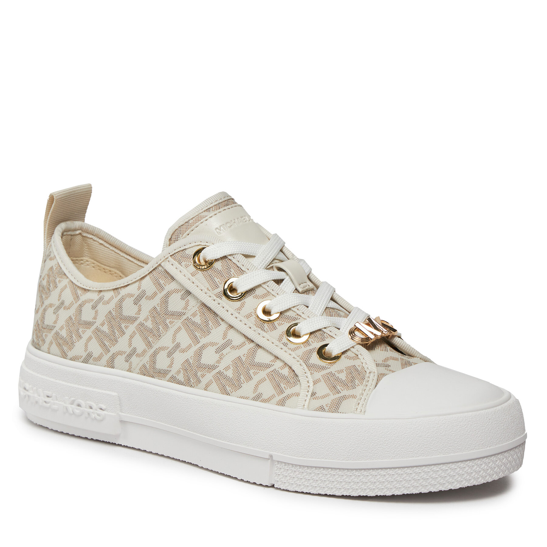 Sneakers aus Stoff MICHAEL Michael Kors Evy Lace Up 43H3EYFS1B Beige von MICHAEL Michael Kors