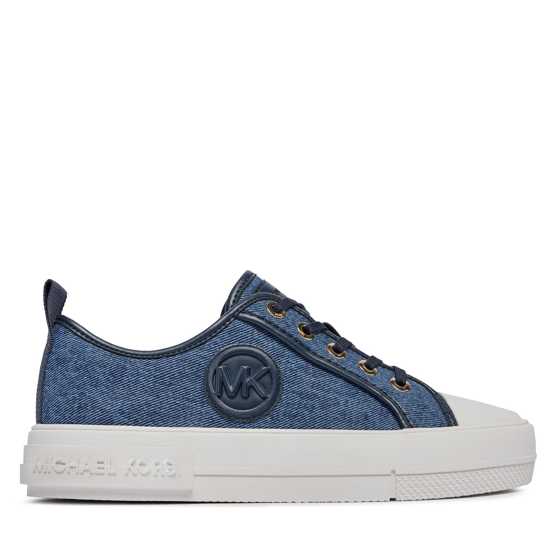 Sneakers aus Stoff MICHAEL Michael Kors Evy Lace Up 43R4EYFS3D Blau von MICHAEL Michael Kors