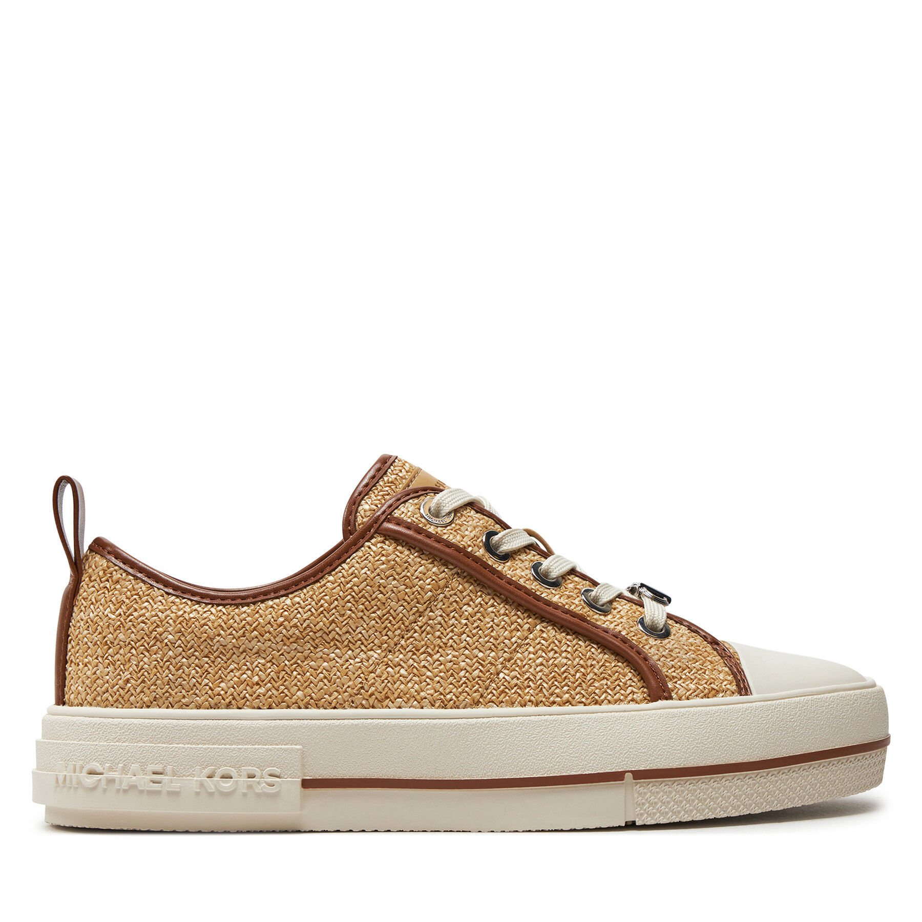 Sneakers aus Stoff MICHAEL Michael Kors Evy Lace Up 43S4EYFS1D Beige von MICHAEL Michael Kors