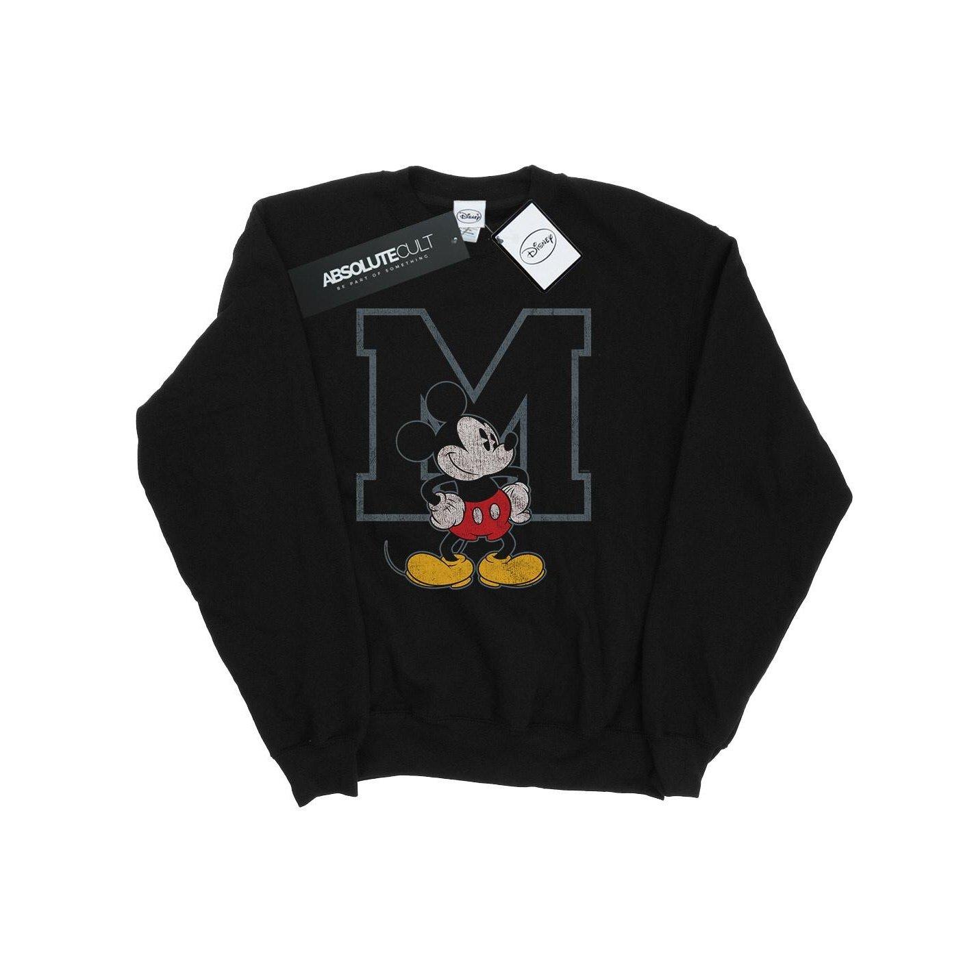 Classic M Sweatshirt Jungen Schwarz 128 von MICKEY MOUSE