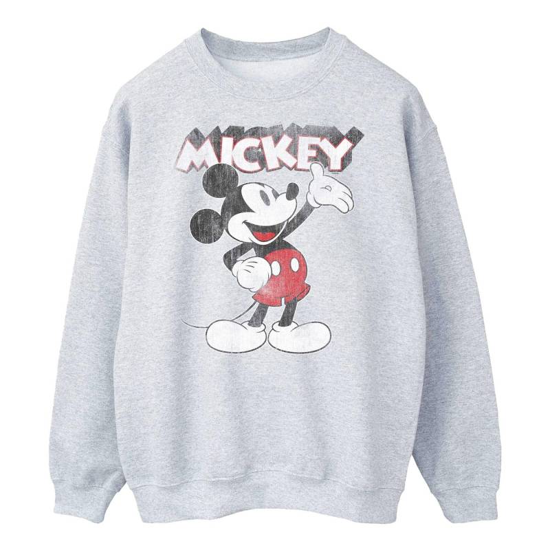 MICKEY MOUSE - Presents Sweatshirt, für Herren, Grau, Größe 3XL von MICKEY MOUSE