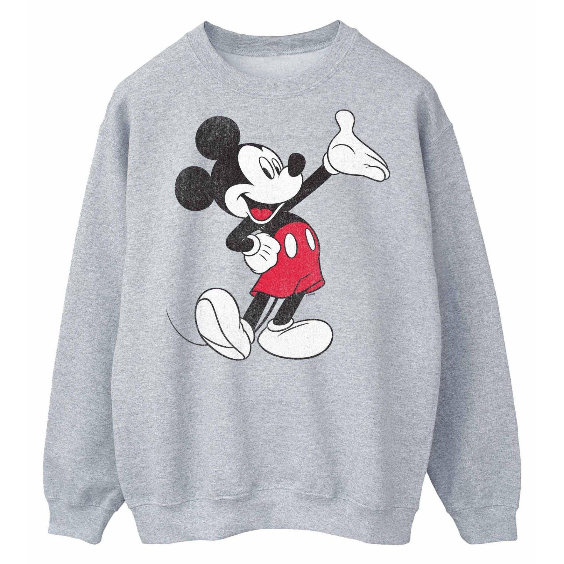 MICKEY MOUSE - Traditional Sweatshirt, für Damen, Grau, Größe M von MICKEY MOUSE