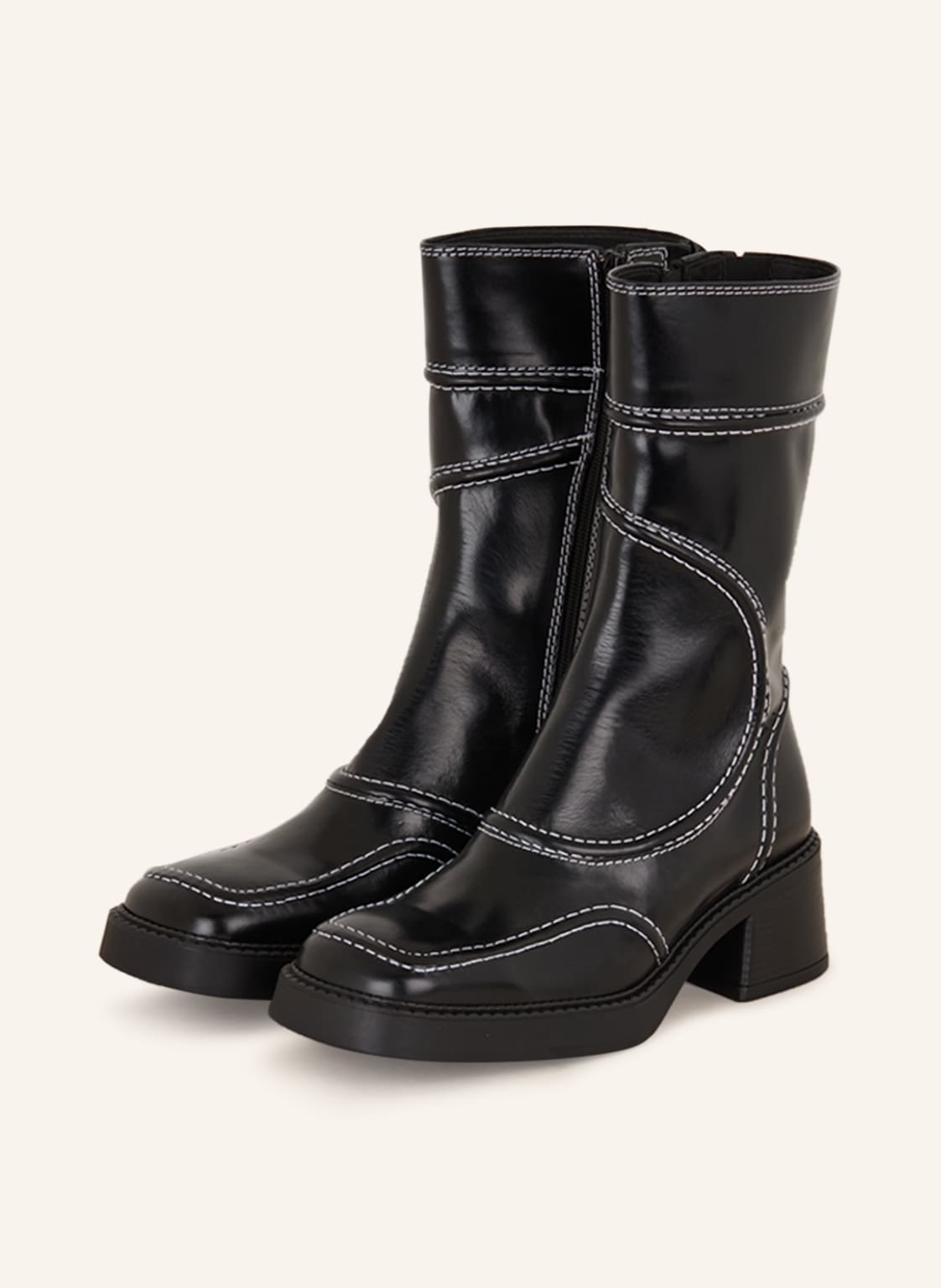 Miista Plateau-Boots Malene schwarz von MIISTA