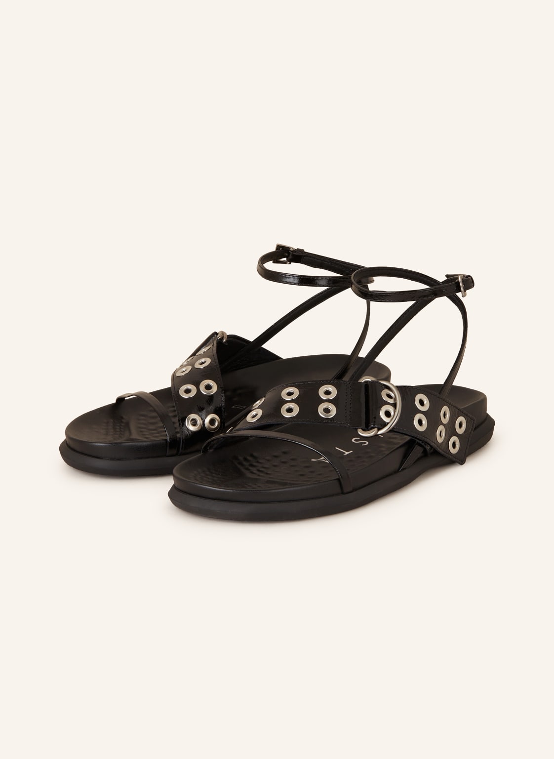 Miista Sandalen Zilda Mit Nieten schwarz von MIISTA