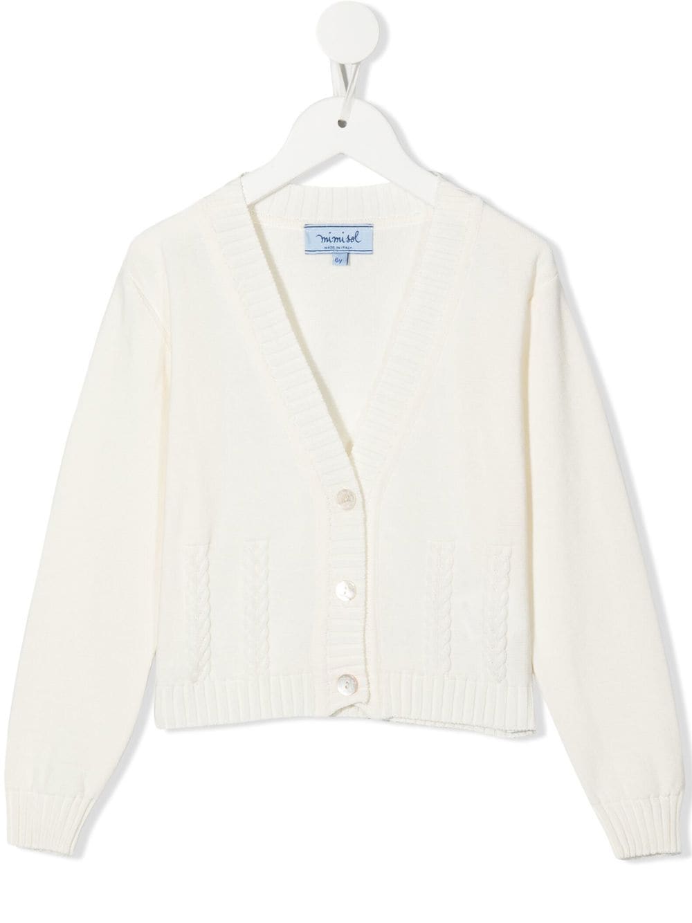 MIMI cable-knit cardigan - White von MIMI