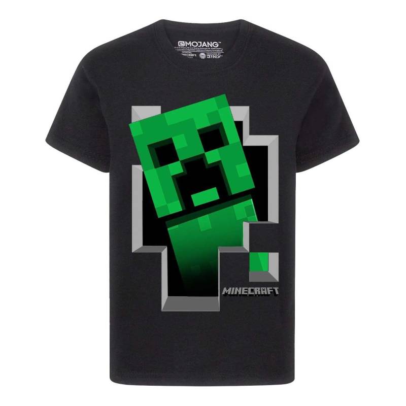 Inside Tshirt Jungen Schwarz 164-170 von MINECRAFT