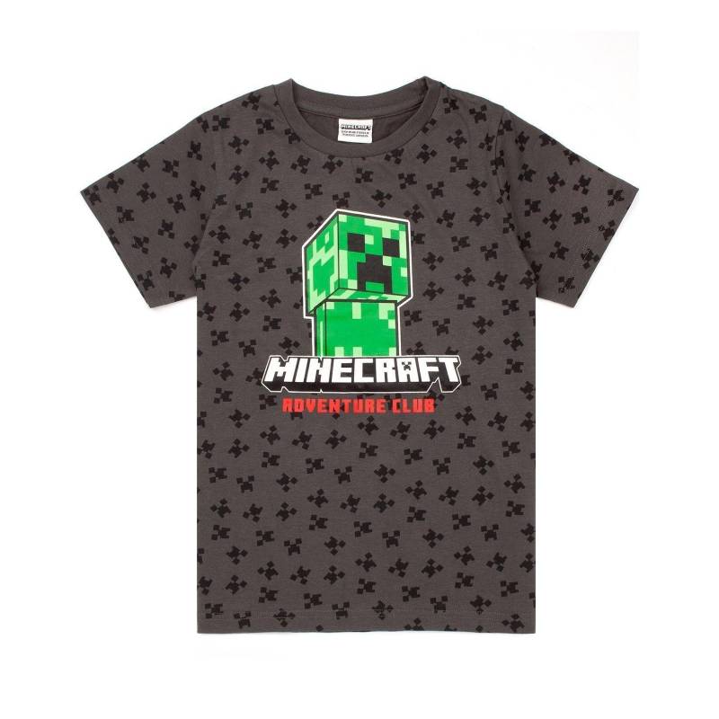 Tshirt, Rundum Bedruckt Jungen Grau 158 von MINECRAFT