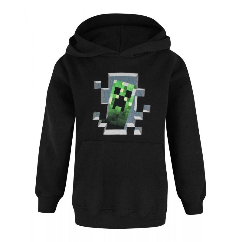 Inside Kapuzenpullover Jungen Schwarz 104 von MINECRAFT