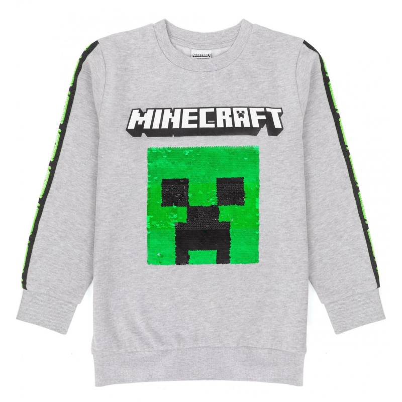 Sweatshirt Mädchen Grau 128 von MINECRAFT