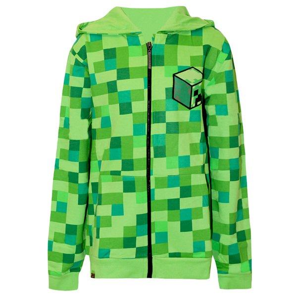 Creeper Charakter Kapuzenjacke Jungen Frühlingsgrün 13-14A von MINECRAFT