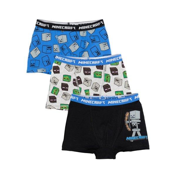 MINECRAFT - Boxershorts Set (3erPack), 140, Multicolor von MINECRAFT