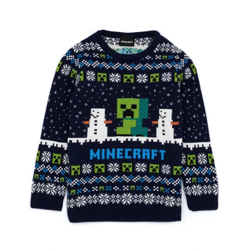 Pullover Weihnachtliches Design Jungen Marine 158/164 von MINECRAFT