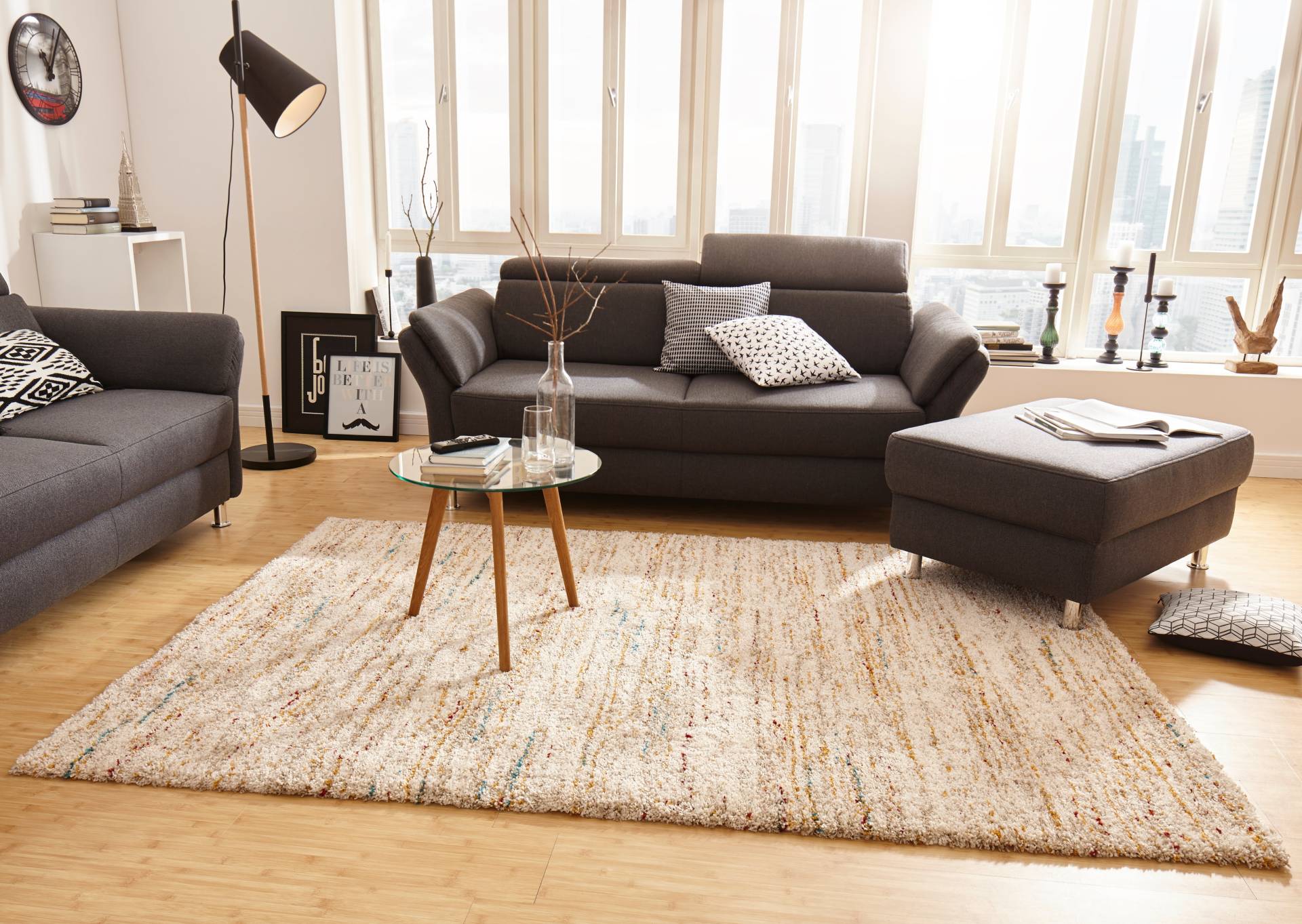 HANSE Home Hochflor-Teppich »Chic«, rechteckig, 30 mm Höhe, Shaggy, Weich, Flauschig, Flokati, Meliert, Wohnzimmer, Schlafzimmer HANSE Home Hochflor-Teppich »Chic«, rechteckig, 30 mm Höhe, Shaggy, Weich, Flauschig, Flokati, Meliert, Wohnzimmer, Schlafzimmer von HANSE Home