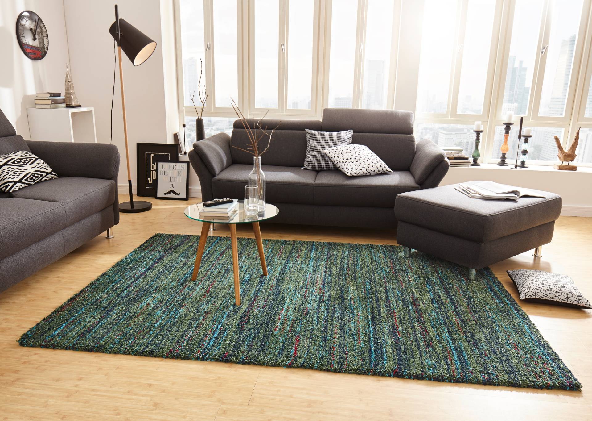 HANSE Home Hochflor-Teppich »Chic«, rechteckig, 30 mm Höhe, Shaggy, Weich, Flauschig, Flokati, Meliert, Wohnzimmer, Schlafzimmer HANSE Home Hochflor-Teppich »Chic«, rechteckig, 30 mm Höhe, Shaggy, Weich, Flauschig, Flokati, Meliert, Wohnzimmer, Schlafzimmer von HANSE Home