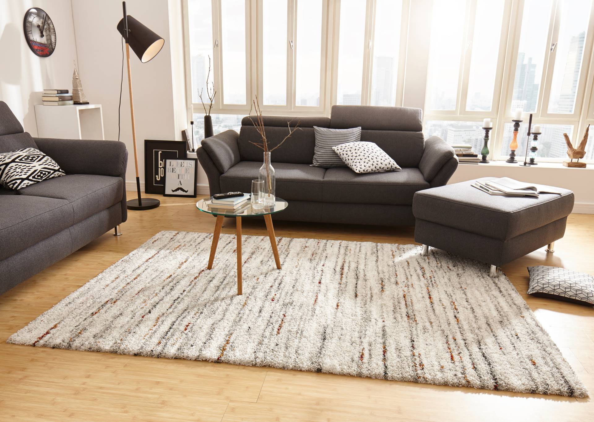 HANSE Home Hochflor-Teppich »Delight«, rechteckig, 30 mm Höhe, Shaggy, Weich, Meliert, Flauschig, Flokati, Wohnzimmer, Schlafzimmer HANSE Home Hochflor-Teppich »Delight«, rechteckig, 30 mm Höhe, Shaggy, Weich, Meliert, Flauschig, Flokati, Wohnzimmer, Schlafzimmer von HANSE Home