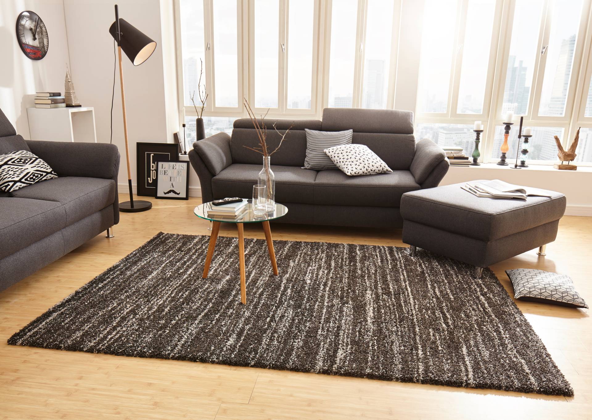 HANSE Home Hochflor-Teppich »Delight«, rechteckig, 30 mm Höhe, Shaggy, Weich, Meliert, Flauschig, Flokati, Wohnzimmer, Schlafzimmer HANSE Home Hochflor-Teppich »Delight«, rechteckig, 30 mm Höhe, Shaggy, Weich, Meliert, Flauschig, Flokati, Wohnzimmer, Schlafzimmer von HANSE Home