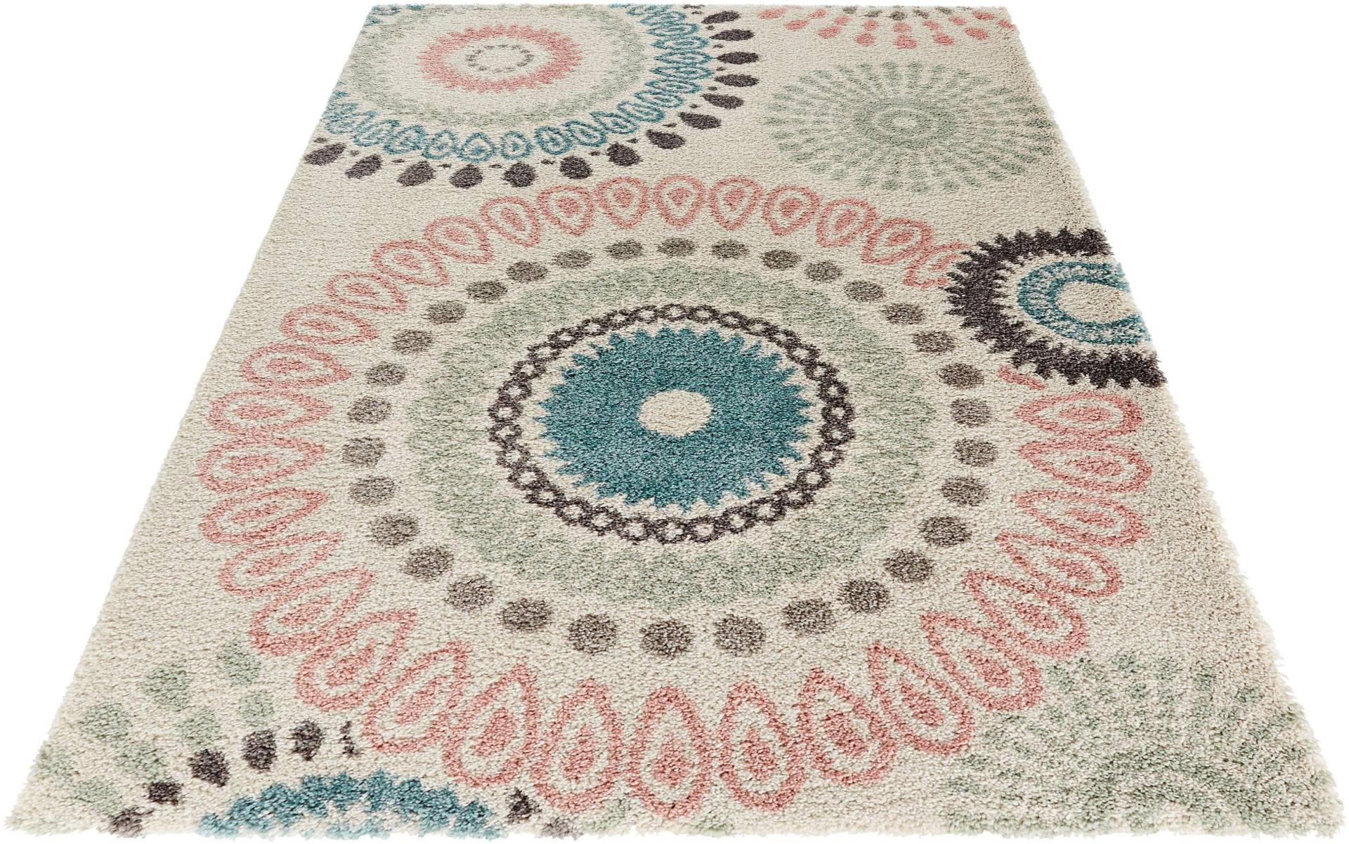 HANSE Home Hochflor-Teppich »Globe«, rechteckig, 35 mm Höhe, Shaggy, Flokati, Weich, Flauschig, Mandala Optik, Modern, Wohnzimmer HANSE Home Hochflor-Teppich »Globe«, rechteckig, 35 mm Höhe, Shaggy, Flokati, Weich, Flauschig, Mandala Optik, Modern, Wohnzimmer von HANSE Home