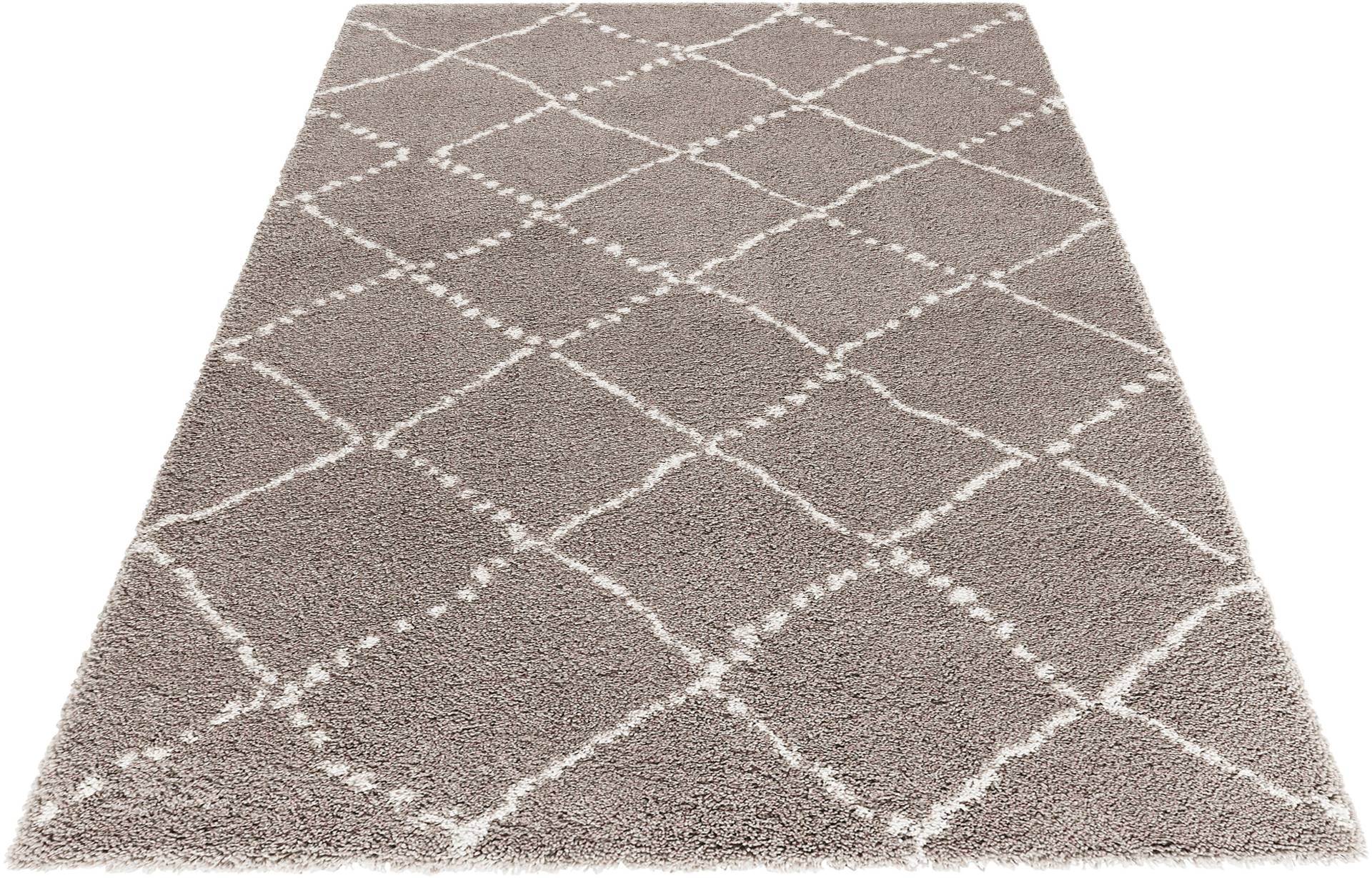 HANSE Home Hochflor-Teppich »Hash«, rechteckig, 35 mm Höhe, Shaggy, Flokati, Raute, Weich, Modern, Wohnzimmer, Schlafzimmer, Flur HANSE Home Hochflor-Teppich »Hash«, rechteckig, 35 mm Höhe, Shaggy, Flokati, Raute, Weich, Modern, Wohnzimmer, Schlafzimmer, Flur von HANSE Home