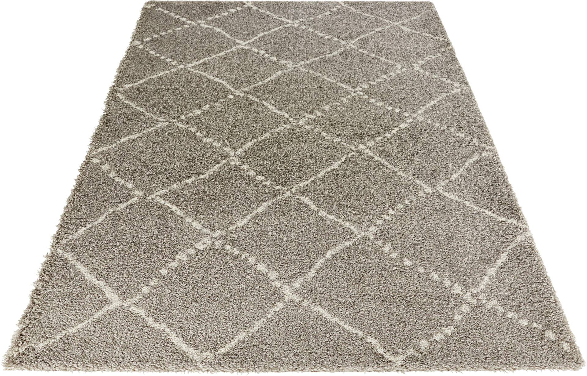 HANSE Home Hochflor-Teppich »Hash«, rechteckig, 35 mm Höhe, Shaggy, Flokati, Raute, Weich, Modern, Wohnzimmer, Schlafzimmer, Flur HANSE Home Hochflor-Teppich »Hash«, rechteckig, 35 mm Höhe, Shaggy, Flokati, Raute, Weich, Modern, Wohnzimmer, Schlafzimmer, Flur von HANSE Home