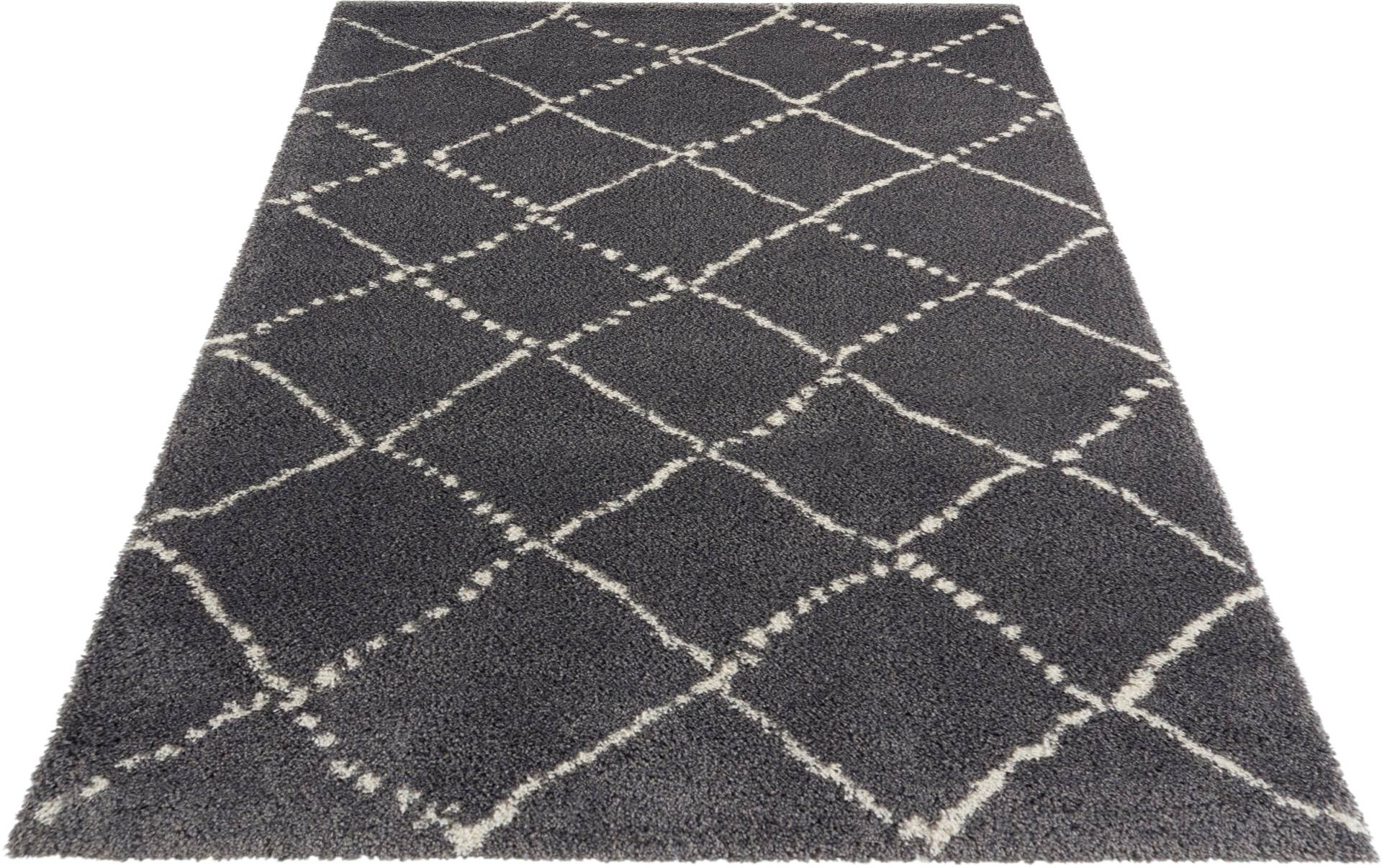 HANSE Home Hochflor-Teppich »Hash«, rechteckig, 35 mm Höhe, Shaggy, Flokati, Raute, Weich, Modern, Wohnzimmer, Schlafzimmer, Flur HANSE Home Hochflor-Teppich »Hash«, rechteckig, 35 mm Höhe, Shaggy, Flokati, Raute, Weich, Modern, Wohnzimmer, Schlafzimmer, Flur von HANSE Home