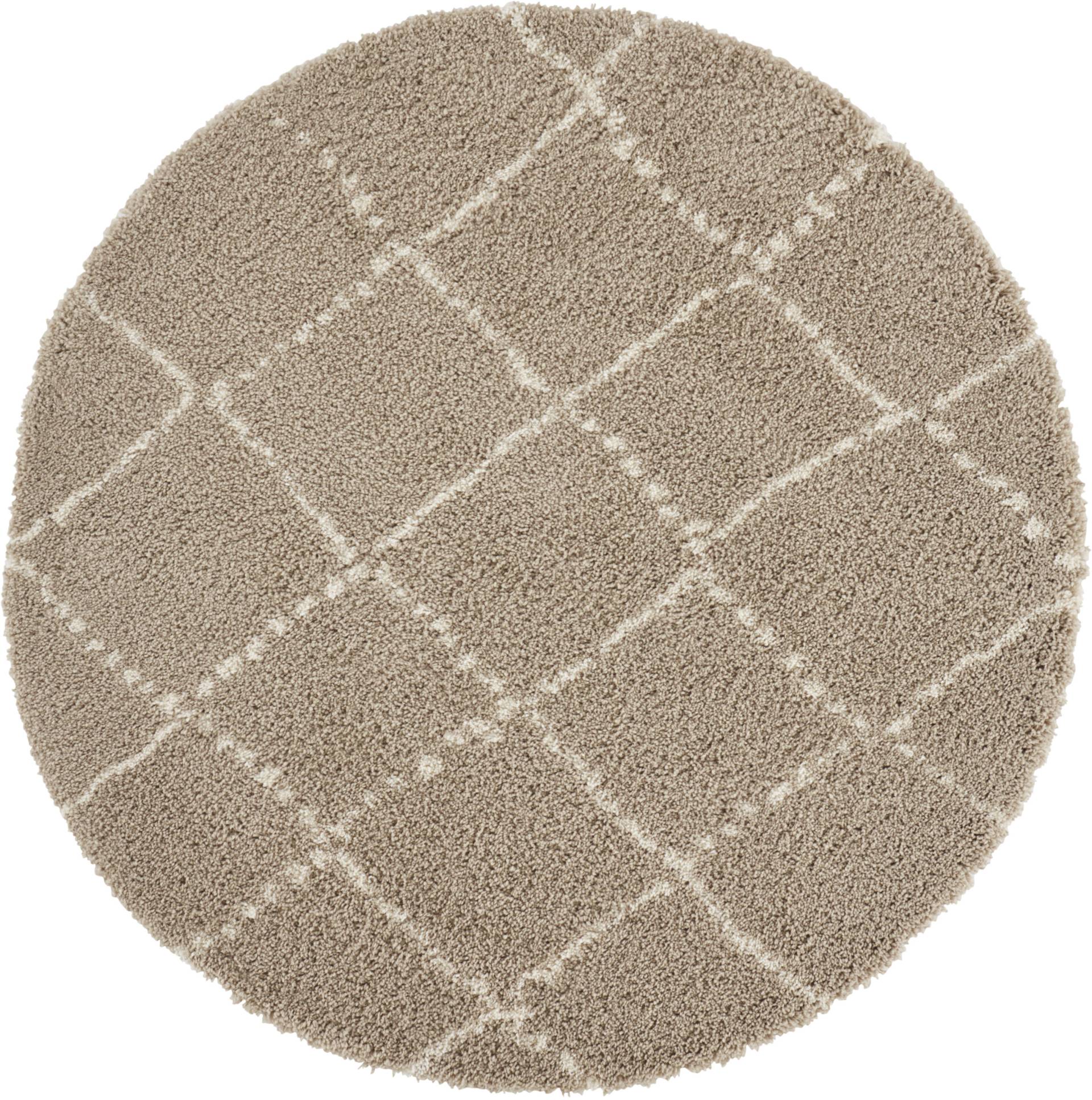 HANSE Home Hochflor-Teppich »Hash«, rund, Shaggy, Flokati, Raute, Weich, Modern, Wohnzimmer, Schlafzimmer, Flur von HANSE Home