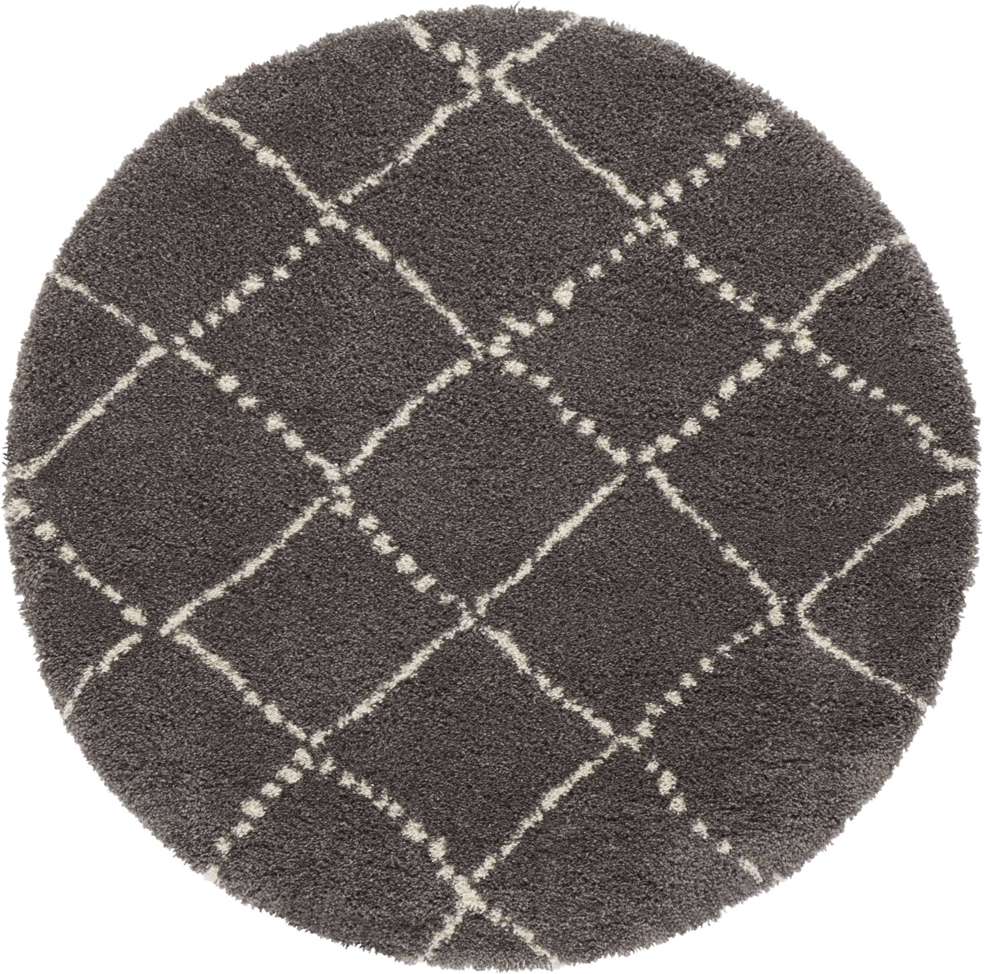 HANSE Home Hochflor-Teppich »Hash«, rund, 35 mm Höhe, Shaggy, Flokati, Raute, Weich, Modern, Wohnzimmer, Schlafzimmer, Flur HANSE Home Hochflor-Teppich »Hash«, rund, 35 mm Höhe, Shaggy, Flokati, Raute, Weich, Modern, Wohnzimmer, Schlafzimmer, Flur von HANSE Home