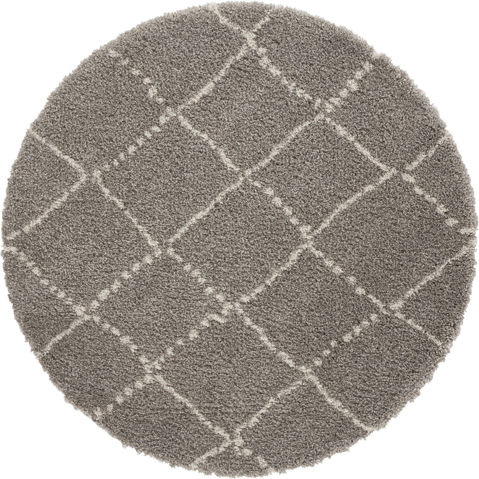 HANSE Home Hochflor-Teppich »Hash«, rund, Shaggy, Flokati, Raute, Weich, Modern, Wohnzimmer, Schlafzimmer, Flur von HANSE Home