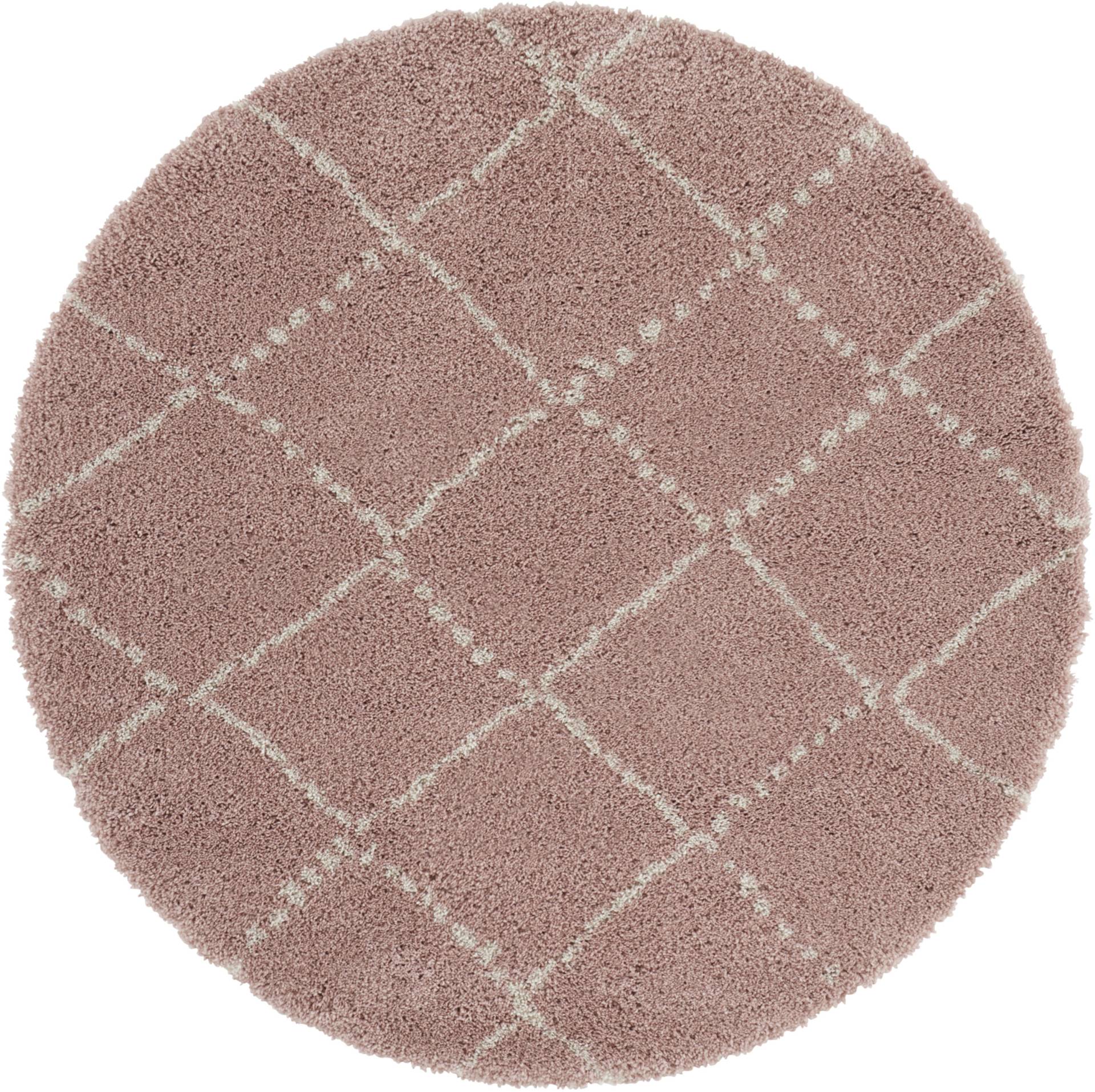 HANSE Home Hochflor-Teppich »Hash«, rund, 35 mm Höhe, Shaggy, Flokati, Raute, Weich, Modern, Wohnzimmer, Schlafzimmer, Flur HANSE Home Hochflor-Teppich »Hash«, rund, 35 mm Höhe, Shaggy, Flokati, Raute, Weich, Modern, Wohnzimmer, Schlafzimmer, Flur von HANSE Home