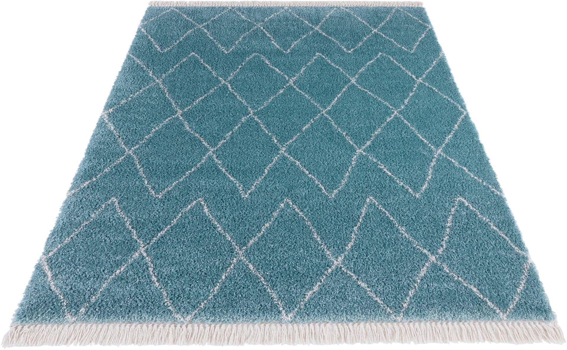 HANSE Home Hochflor-Teppich »Jade«, rechteckig, Shaggy, Fransen, Skandi, Weich, Modern, Wohnzimmer, Schlafzimmer, Flur von HANSE Home