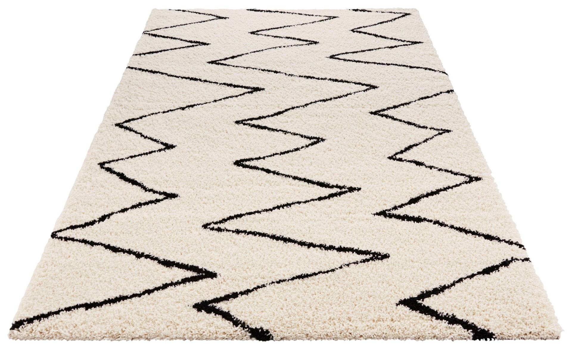 HANSE Home Hochflor-Teppich »Jara«, rechteckig, 35 mm Höhe, Zickzack Muster, weich durch Microfaser,Robust, Pflegeleicht HANSE Home Hochflor-Teppich »Jara«, rechteckig, 35 mm Höhe, Zickzack Muster, weich durch Microfaser,Robust, Pflegeleicht von HANSE Home