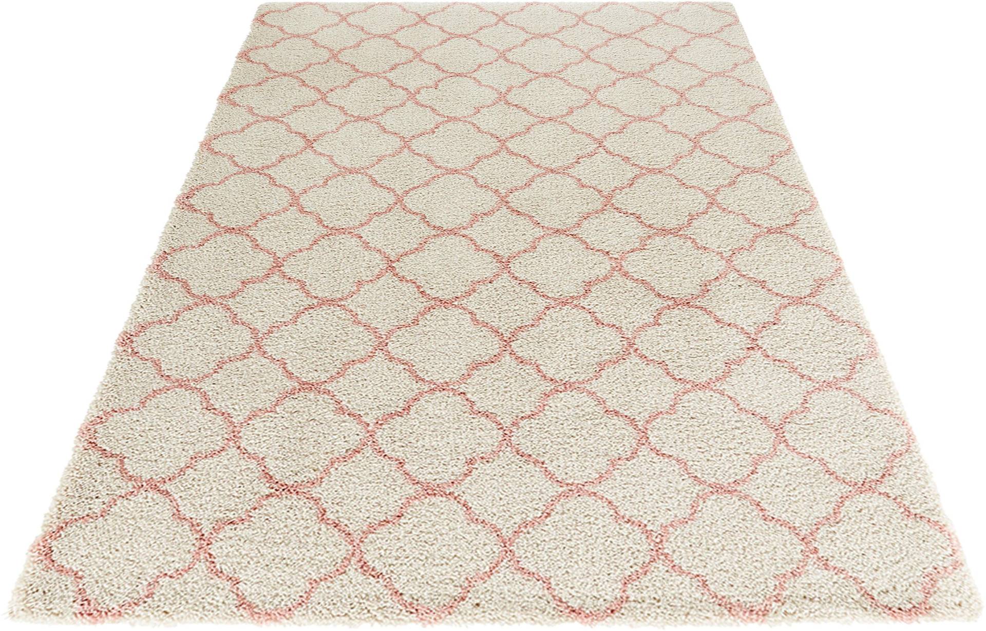 HANSE Home Hochflor-Teppich »Luna«, rechteckig, Geometrisches Muster, Allover Design, Robust, Pflegeleicht von HANSE Home