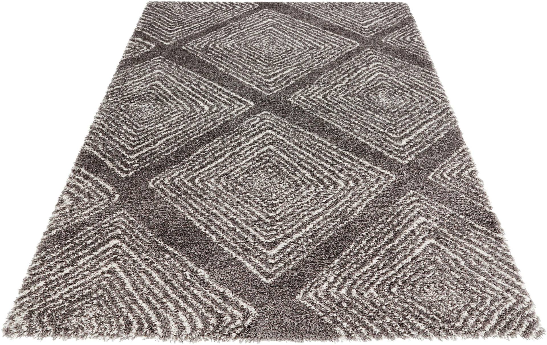 HANSE Home Hochflor-Teppich »Wire«, rechteckig, 35 mm Höhe, Shaggy, Flokati, Raute, Weich, Modern, Wohnzimmer, Schlafzimmer, Flur HANSE Home Hochflor-Teppich »Wire«, rechteckig, 35 mm Höhe, Shaggy, Flokati, Raute, Weich, Modern, Wohnzimmer, Schlafzimmer, Flur von HANSE Home