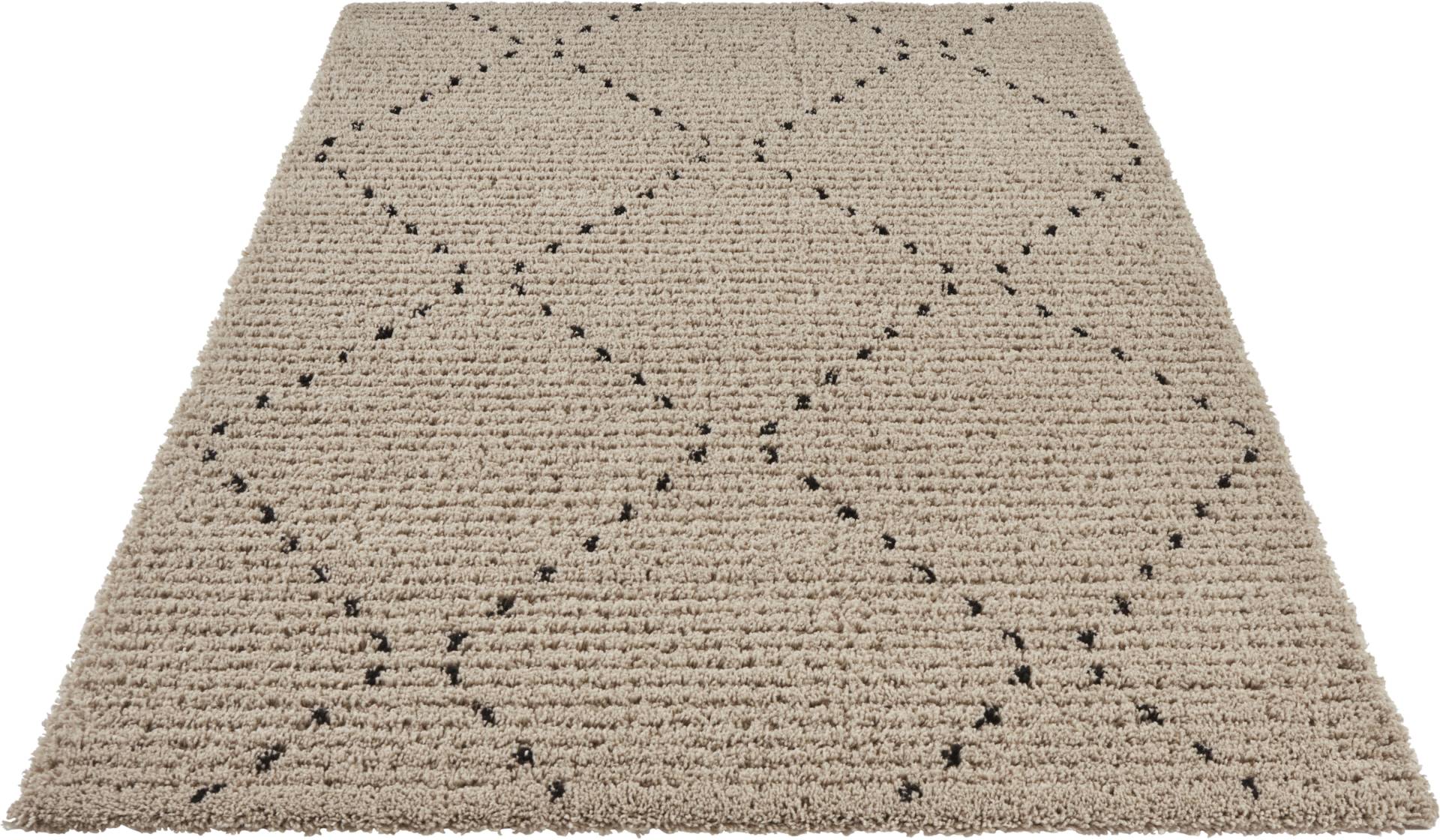 HANSE Home Hochflor-Teppich »Basay«, rechteckig, 35 mm Höhe, sehr weicher Flor, Boho Design, Robust, Pflegeleicht, Gekettelt von HANSE Home