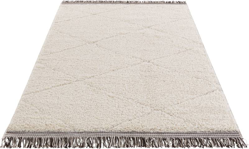 HANSE Home Hochflor-Teppich »Danaki«, rechteckig, Shaggy, Weich, Flauschig, Rauten, Flokati, Wohnzimmer, Schlafzimmer von HANSE Home