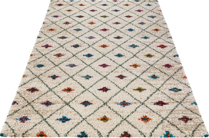 HANSE Home Hochflor-Teppich »JOVINA«, rechteckig, 30 mm Höhe, Boho Design, besonders weich durch Microfaser, Robust, Pflegeleicht von HANSE Home