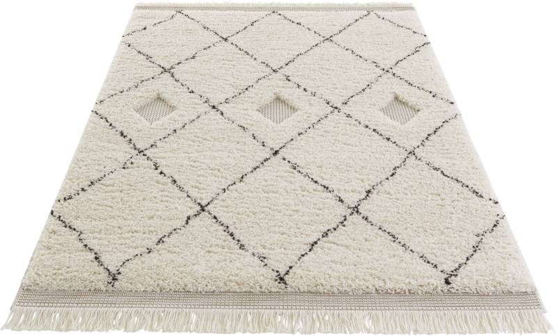 HANSE Home Hochflor-Teppich »Kanuri«, rechteckig, Sisal-Optik, Hoch-Tief Struktur, Robust, Pflegeleicht von HANSE Home