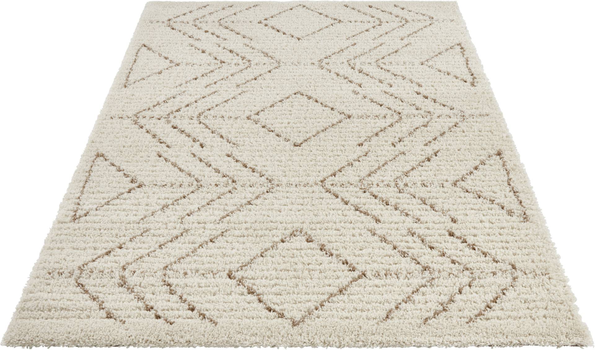 HANSE Home Hochflor-Teppich »Toboso«, rechteckig, 35 mm Höhe, sehr weicher Flor, Boho Design, Robust, Pflegeleicht, Gekettelt von HANSE Home