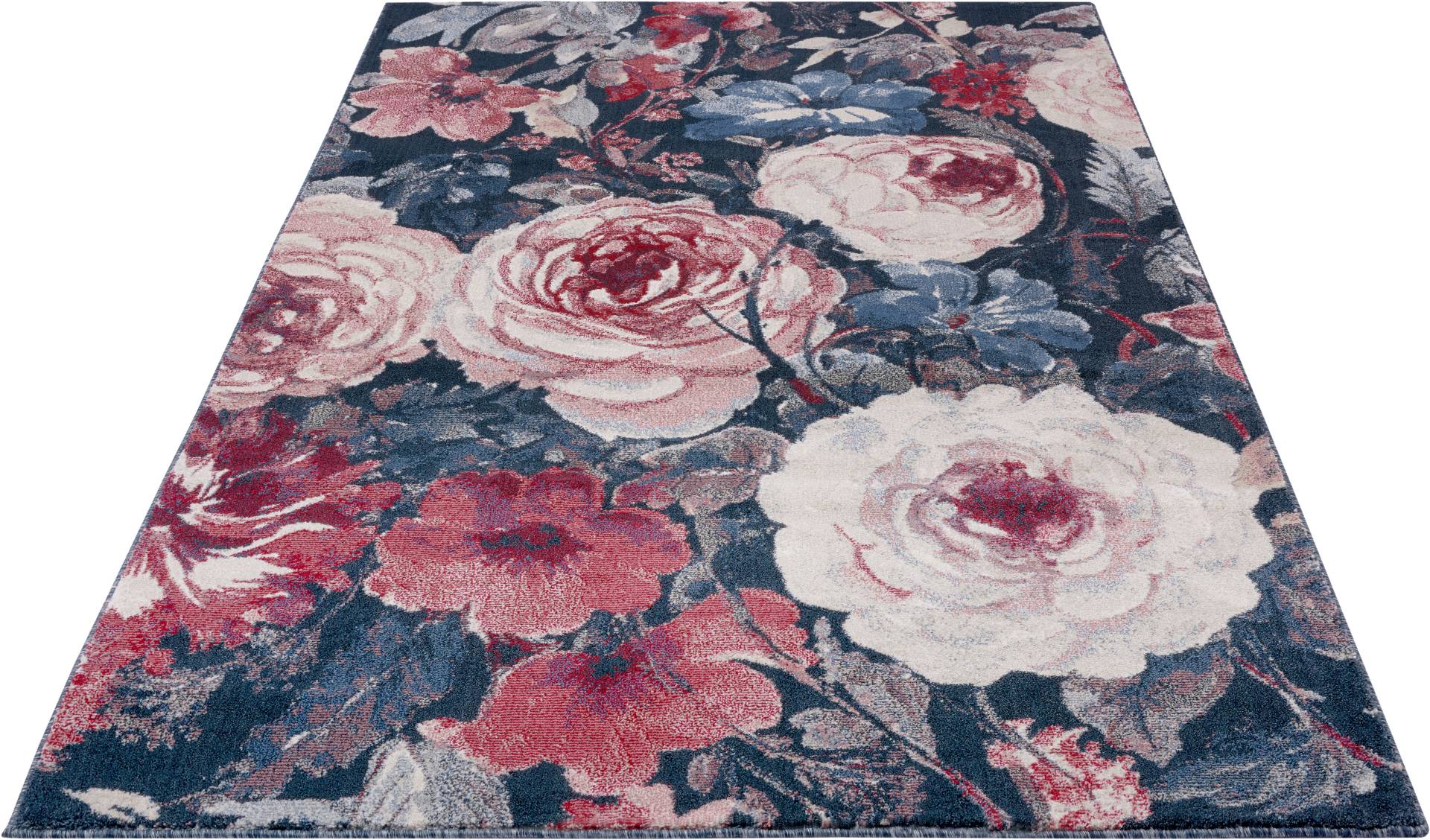 HANSE Home Teppich »Peony«, rechteckig, Kurzflor, Florales Design, Blumen, weich durch Microfaser von HANSE Home