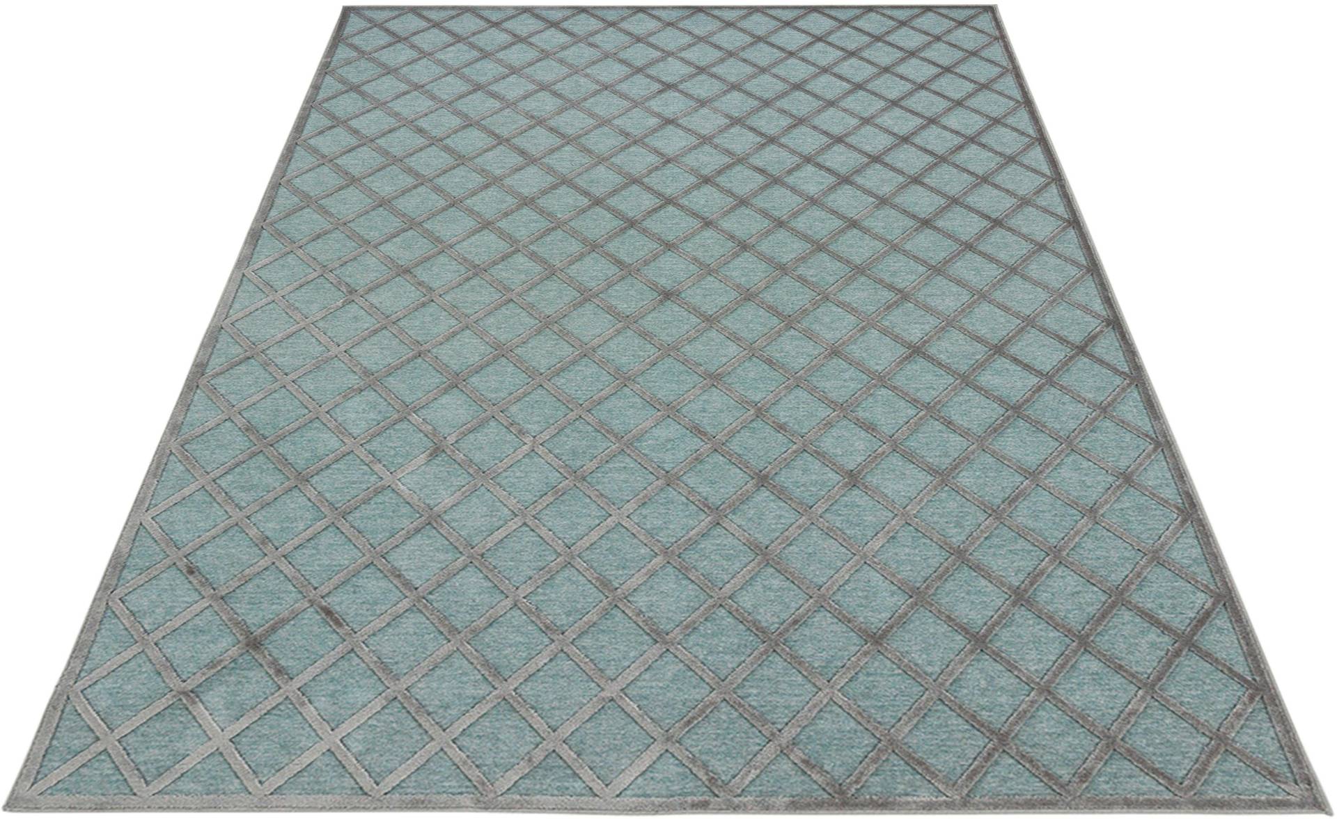 HANSE Home Teppich »Danton«, rechteckig, 4 mm Höhe, Viskose Glanz, Hoch-Tief Struktur, Robust, Pflegeleicht, Gitter Muster HANSE Home Teppich »Danton«, rechteckig, 4 mm Höhe, Viskose Glanz, Hoch-Tief Struktur, Robust, Pflegeleicht, Gitter Muster von HANSE Home