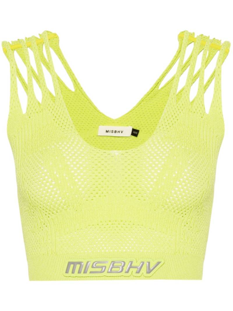 MISBHV Future mesh crop top - Green von MISBHV