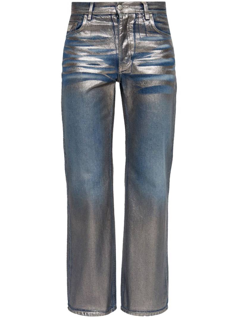 MISBHV coated straight jeans - Blue von MISBHV